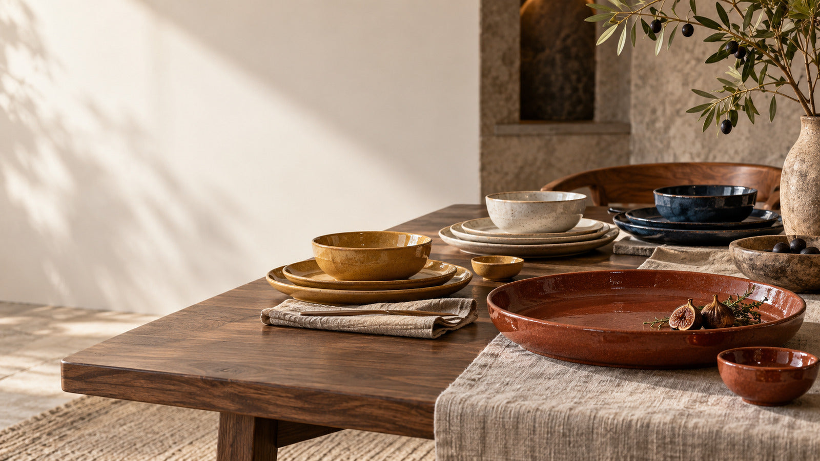 Four bresorabresora ceramic collections arranged across a table