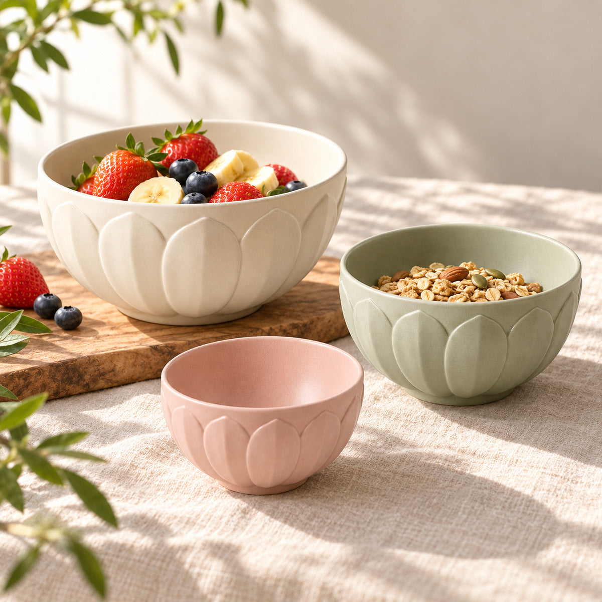 Bloom Nesting Bowl Set lifestyle view