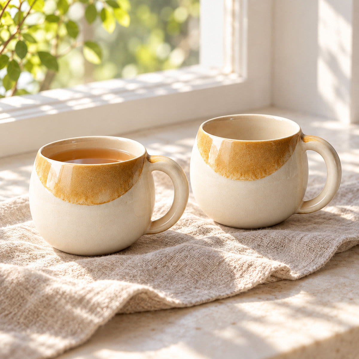 First Light Mug Pair lifestyle view