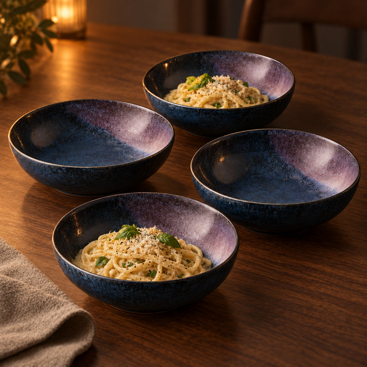 Moonshadow Coupe Bowl Set lifestyle view