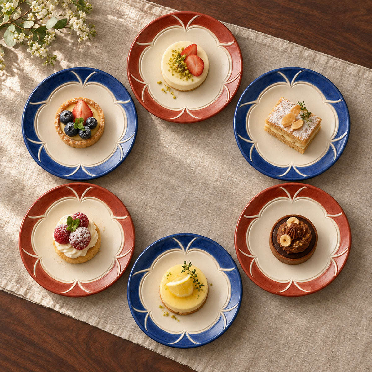 Together Dessert Plate Set lifestyle view