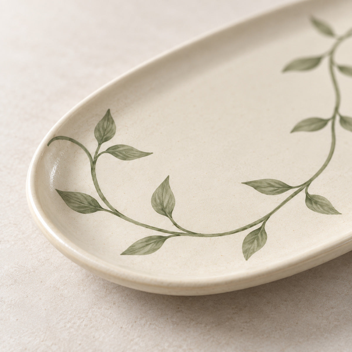 Vinepath Oval Platter detail view